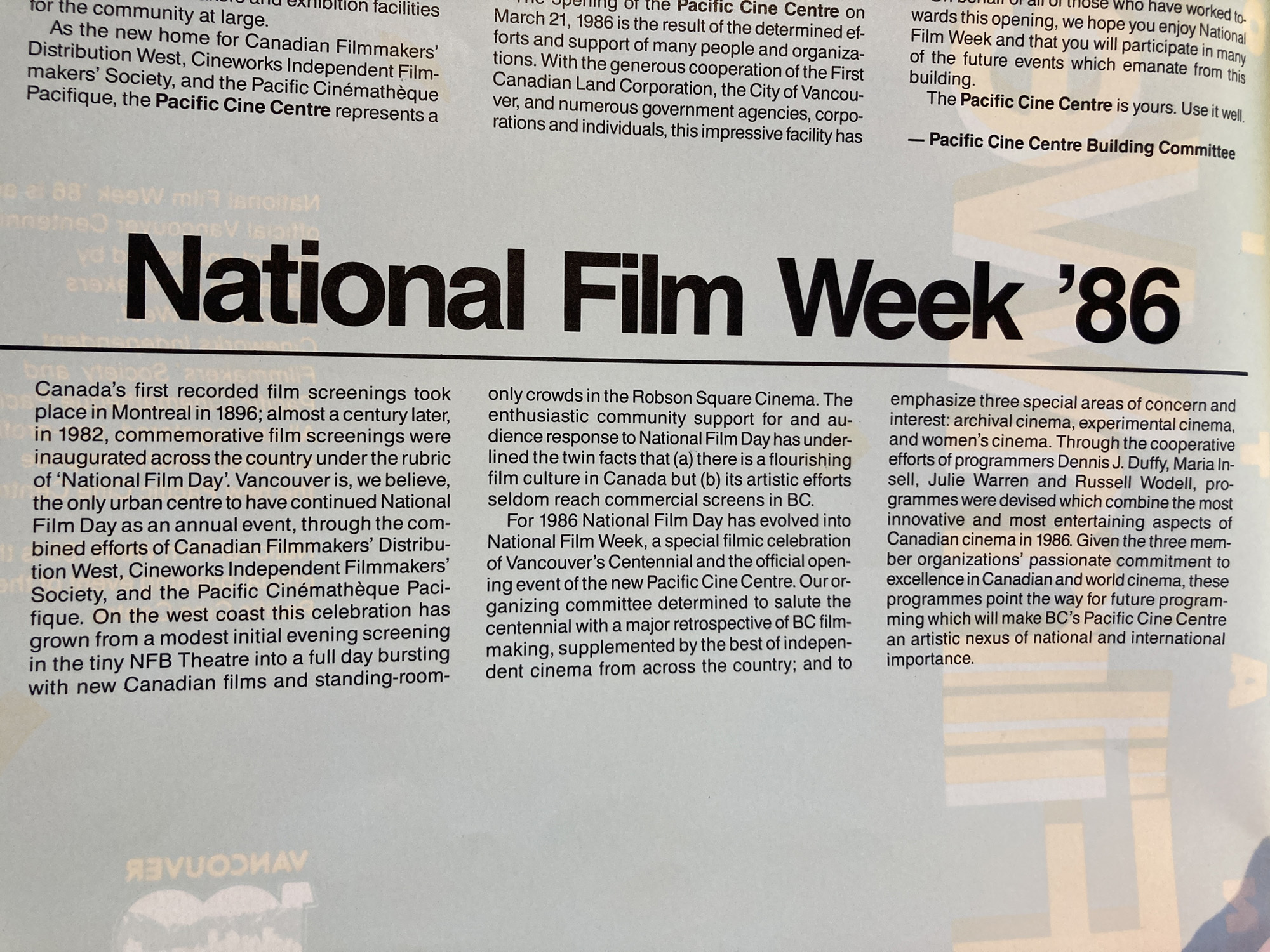 National Film Week intro