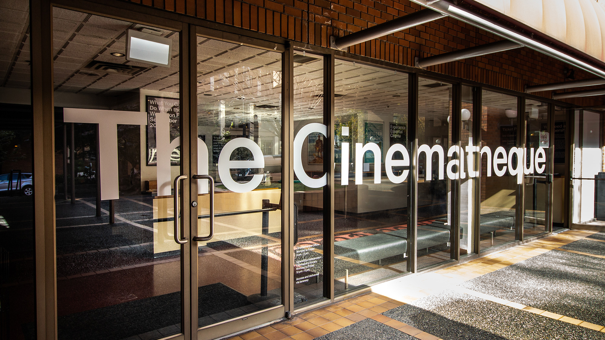 Cinematheque front windo