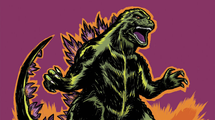 Godzilla illustration Chris Ayers